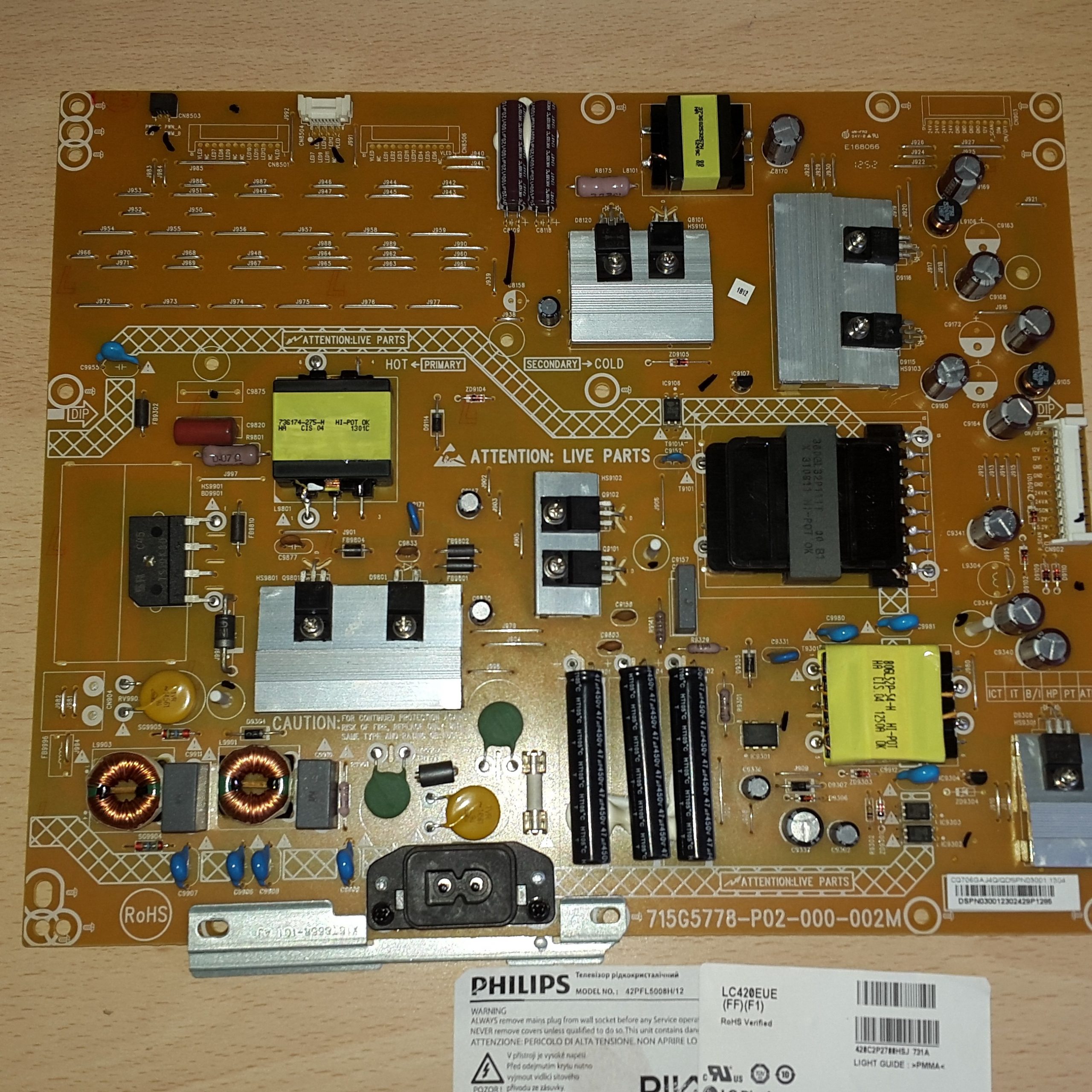 Alimentation PSU Pour Machine à Café Philips EP5xxx - Réf 1.9.30.278.00_V03