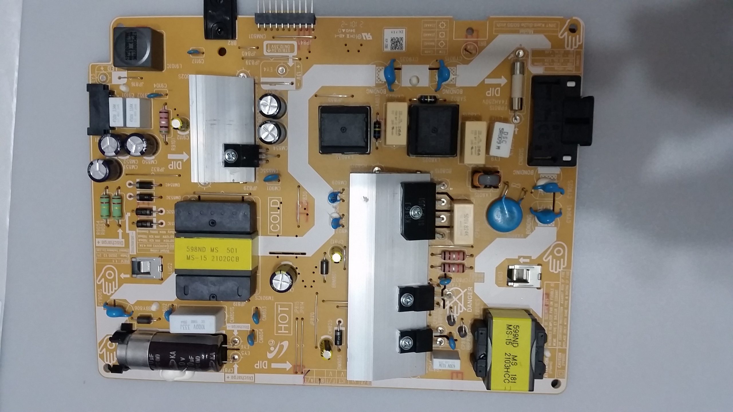Carte d'alimentation 3IN1_Kant_Su2e_TPV_65 provenant d'une TV Sam